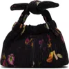 Ted Baker London Emily Suede Top Knot Bag In Black