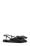 Ted Baker London Emma Pointed Toe Slingback Flat In Black Multi