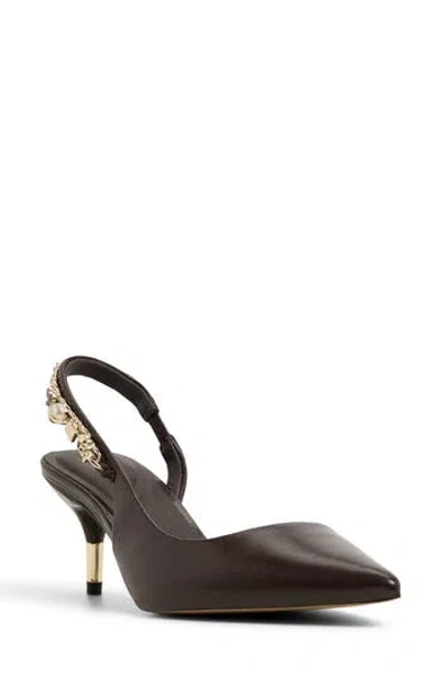 Ted Baker London Esme Pointed Toe Slingback Pump In Brown