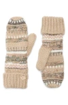 Ted Baker London Fair Isle Knit Mittens In Brown