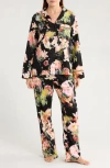 Ted Baker London Flannel Long Pajamas In Multi
