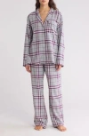Ted Baker London Flannel Long Pajamas In Homebody Plaid
