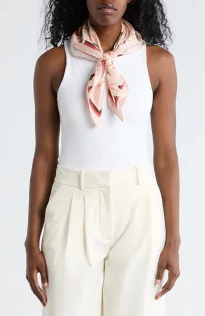 Ted Baker London Floral Silk Square Scarf In Pink