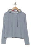 Ted Baker London Flourish Long John Hoodie In Silver Heather