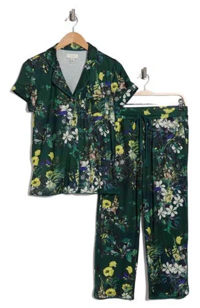 Ted Baker London Flourish Short Sleeve Top & Pants Pajamas In Botanical Scene