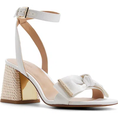 Ted Baker London Giana Block Heel Sandal In White