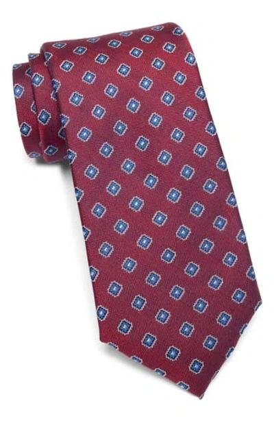 Ted Baker London Hallows Diamond Silk Blend Tie In Red