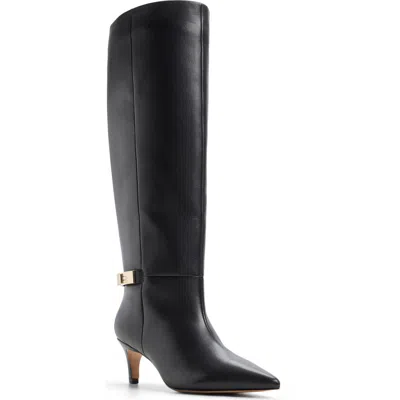 Ted Baker London Isobel Knee High Leather Boot In Black