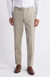 TED BAKER TED BAKER LONDON JEROME SOFT CONSTRUCTED WOOL & SILK BLEND DRESS PANTS