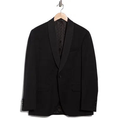 Ted Baker London Josh Shawl Collar Slim Fit Wool Sport Coat In Black