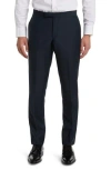 Ted Baker London Josh Slim Fit Wool Tuxedo Suit Pants In Dark Green