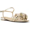 Ted Baker London June Ankle Strap Sandal In Gold