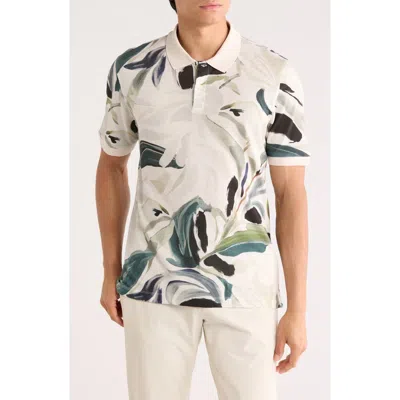 Ted Baker London Kivem Short Sleeve Polo In Neutral