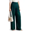 Ted Baker London Krissi Wide Leg Pants In Dark Green