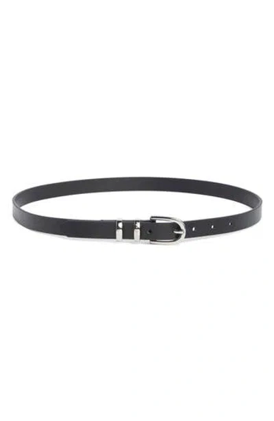 Ted Baker London Leather Belt In Black