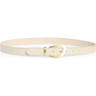 Ted Baker London Leather Belt In Bone