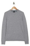 Ted Baker London Lounge 't' Stitch Crewneck Sweater In Grey-marl