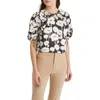 TED BAKER TED BAKER LONDON LUCIANI FLORAL CINCH SLEEVE TOP