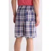 Ted Baker London Luxe Cotton Poplin Pajama Shorts In Bridge Classic Plaid
