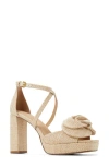 Ted Baker London Maddy Rose Platform Sandal In Neutral