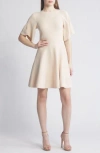 olivia rib fit & flare dress Ted Baker London Olivia Rib Fit & Flare Dress in Red