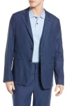 TED BAKER TED BAKER LONDON ONICH SOLID STRETCH LINEN & COTTON SPORT COAT