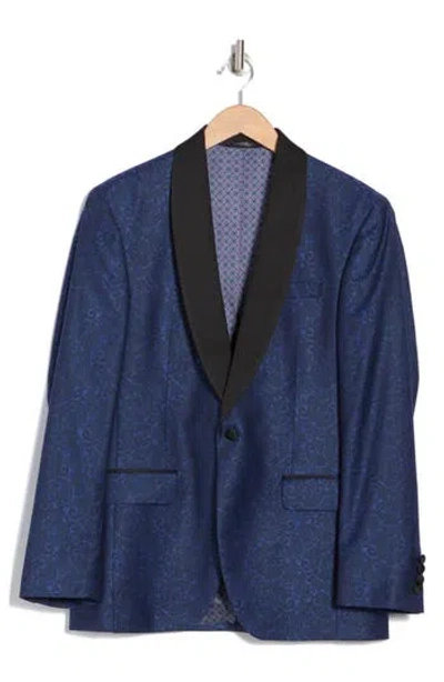 Ted Baker London Paisley Dinner Jacket In Blue