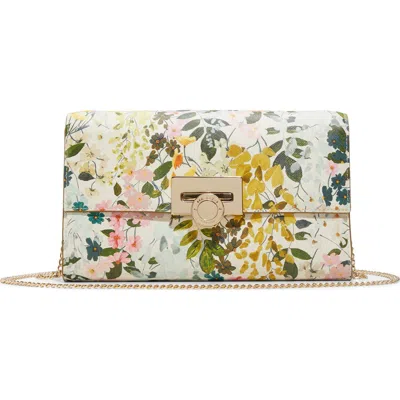 Ted Baker London Parisa Faux Leather Crossbody Bag In Yellow Multi