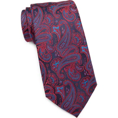 Ted Baker London Parkfield Pasiley Silk Blend Tie In Red