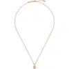Ted Baker London Petiies Flower Pendant Necklace In Gold Tone/light Pink/pearl
