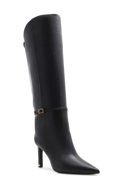 Ted Baker London Piper Pointed Toe Knee High Boot In Black