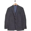 Ted Baker London Plaid Jarrow Wool Sport Coat In Brown/grey