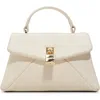 Ted Baker London Poppy Leather Top Handle Bag In White