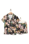 Ted Baker London Pressed Flower Shortie Pajamas In Opulent Bloom