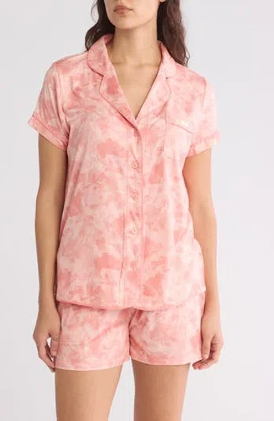 Ted Baker London Pressed Flower Shortie Pajamas In Shadow Floral Coral