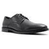 Ted Baker London Regent Derby In Black Crust Leather Tumbled