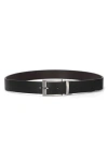 Ted Baker London Reversible Leather Belt In Black