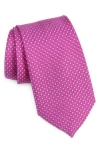 Ted Baker London Rey Mini Geo Silk Blend Tie In Berry