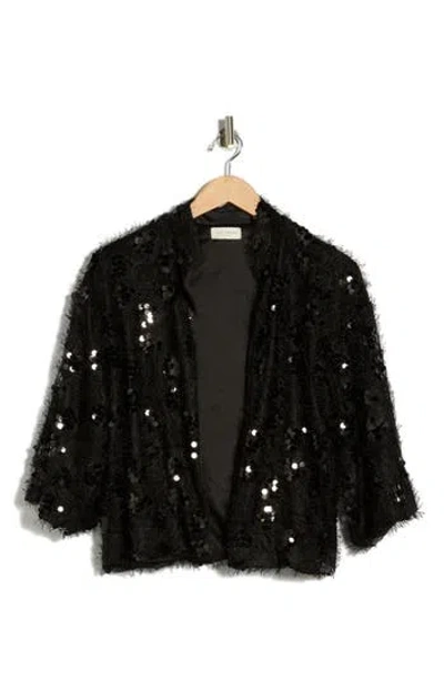 Ted Baker London Sequin Topper In Black