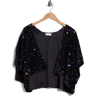 Ted Baker London Sequin Wrap In Black