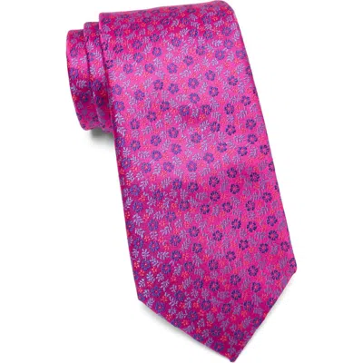 Ted Baker London Seymour Florette Silk Blend Tie In Pink