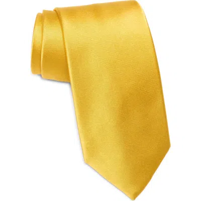 Ted Baker London Silk Blend Tie In Yellow