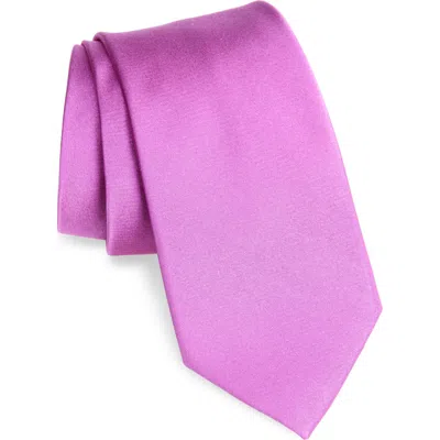 Ted Baker London Silk Blend Tie In Purple