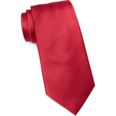Ted Baker London Silk Blend Tie In Red