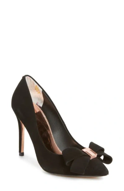 Ted Baker London Skalett Pump In Black Suede