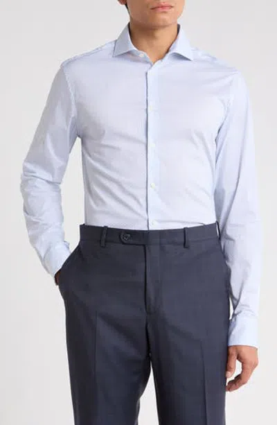 Ted Baker London Slim Fit Advanced Tech Stretch Dress Shirt In Blue