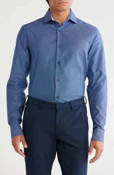 Ted Baker London Slim Fit Cotton Dress Shirt In Blue
