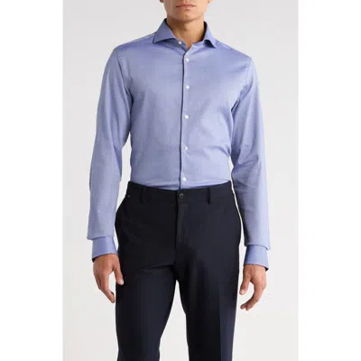 Ted Baker London Slim Fit Four Season Performance Dress Shirt In Blue