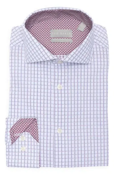 Ted Baker London Slim Fit Four-season Performance Dress Shirt In Blue