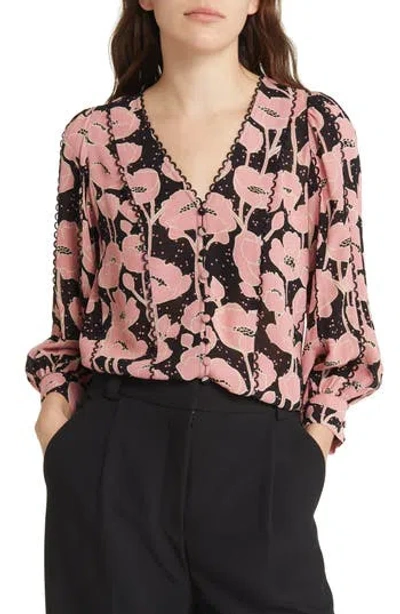 Ted Baker London Stephii V-neck Blouse In Multi